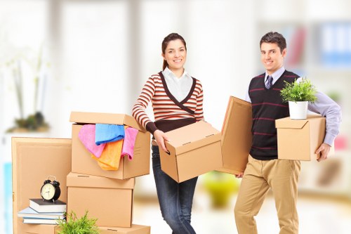 Happy customer concluding move with man with van in Ealing
