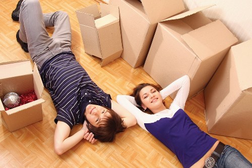 Efficient moving service team with van in Ealing
