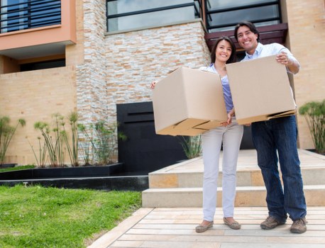 Business professionals planning and strategizing a commercial move